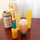 Get creative with your juice dispensing! But wash those little containers first.